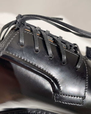 Dior Noir Leather Evidence Derby Men's Shoes Size 40 - 15
