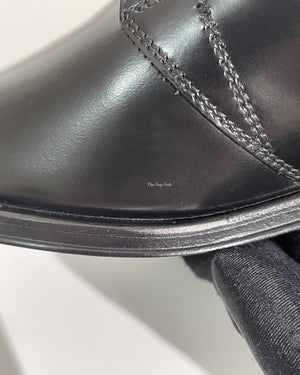 Dior Noir Leather Derby Lace Up Women's Shoes Size 39 - 20