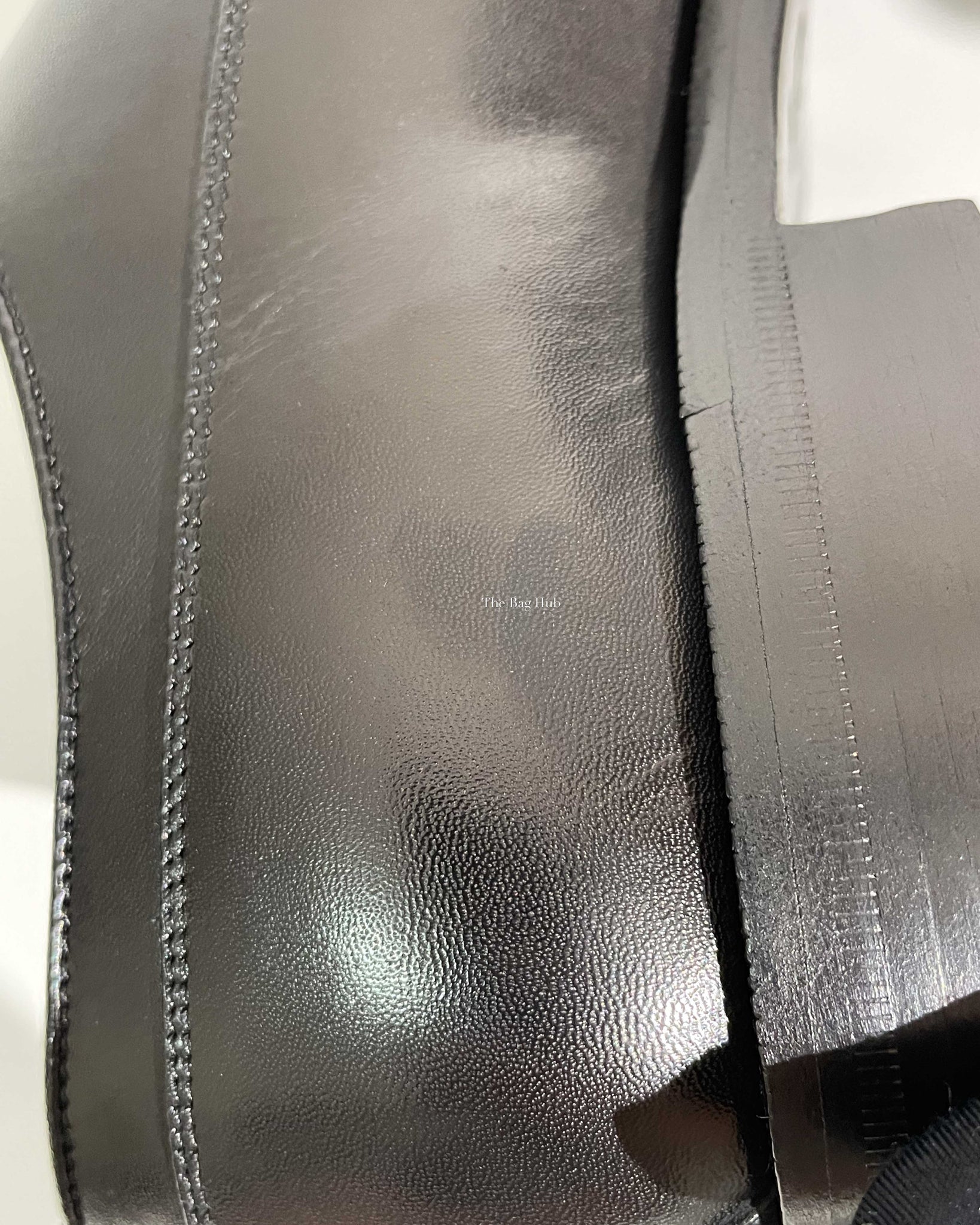 Dior Noir Leather Derby Lace Up Men's Shoes Size 40 - 11