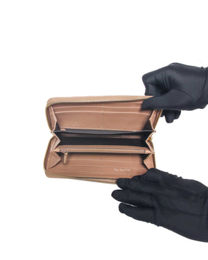 Gucci Blush Bow Gucci Shima Zip Around Long Wallet-11