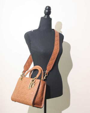 Christian Dior Brandy Lady Dior Supple Bag Limited Ed Bag-12