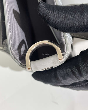 Christian Dior Gray CD Diamond Canvas Hit The Road With Strap Men's Bag - 18