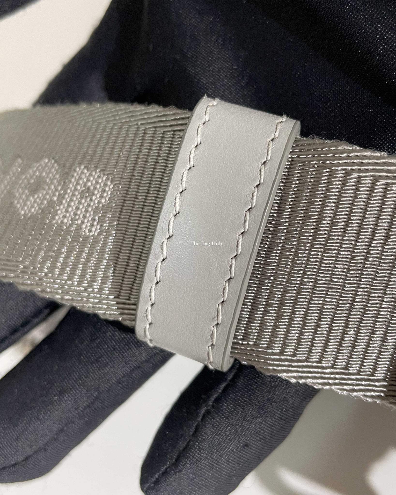 Christian Dior Gray CD Diamond Canvas Hit The Road With Strap Men's Bag - 23
