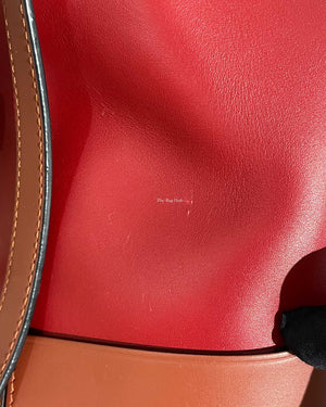 Loewe Red & Brown Leather Small Balloon Bag - 15
