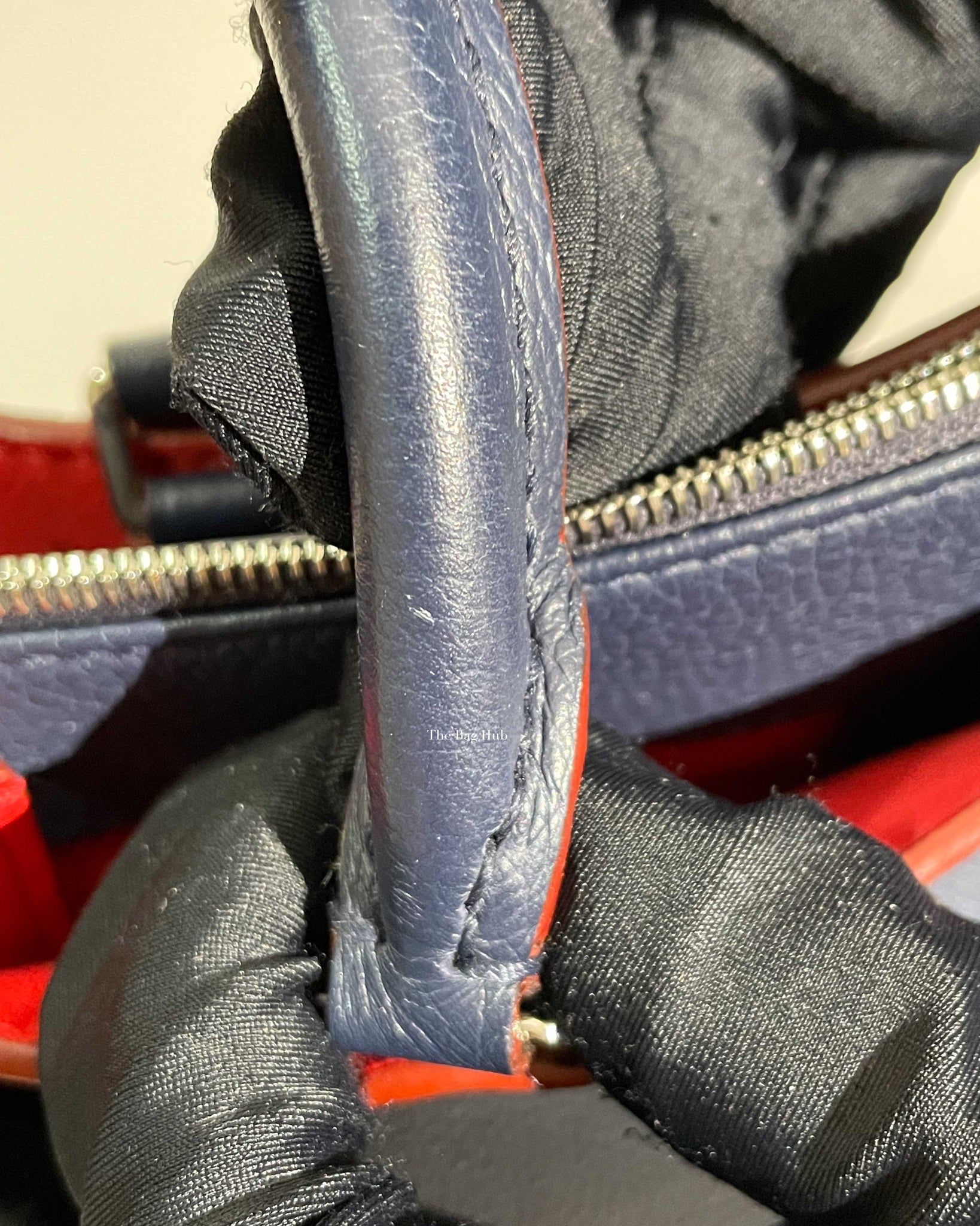 Louis Vuitton Navy Blue/Red Lockmeto Bag