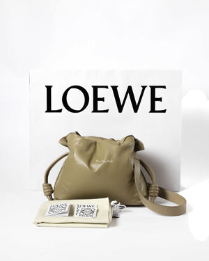 Loewe Clay Green Medium Flamenco Puffer Bag