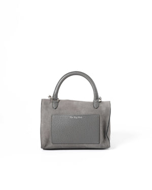 Moynat Gray Suede Danse PM Bag