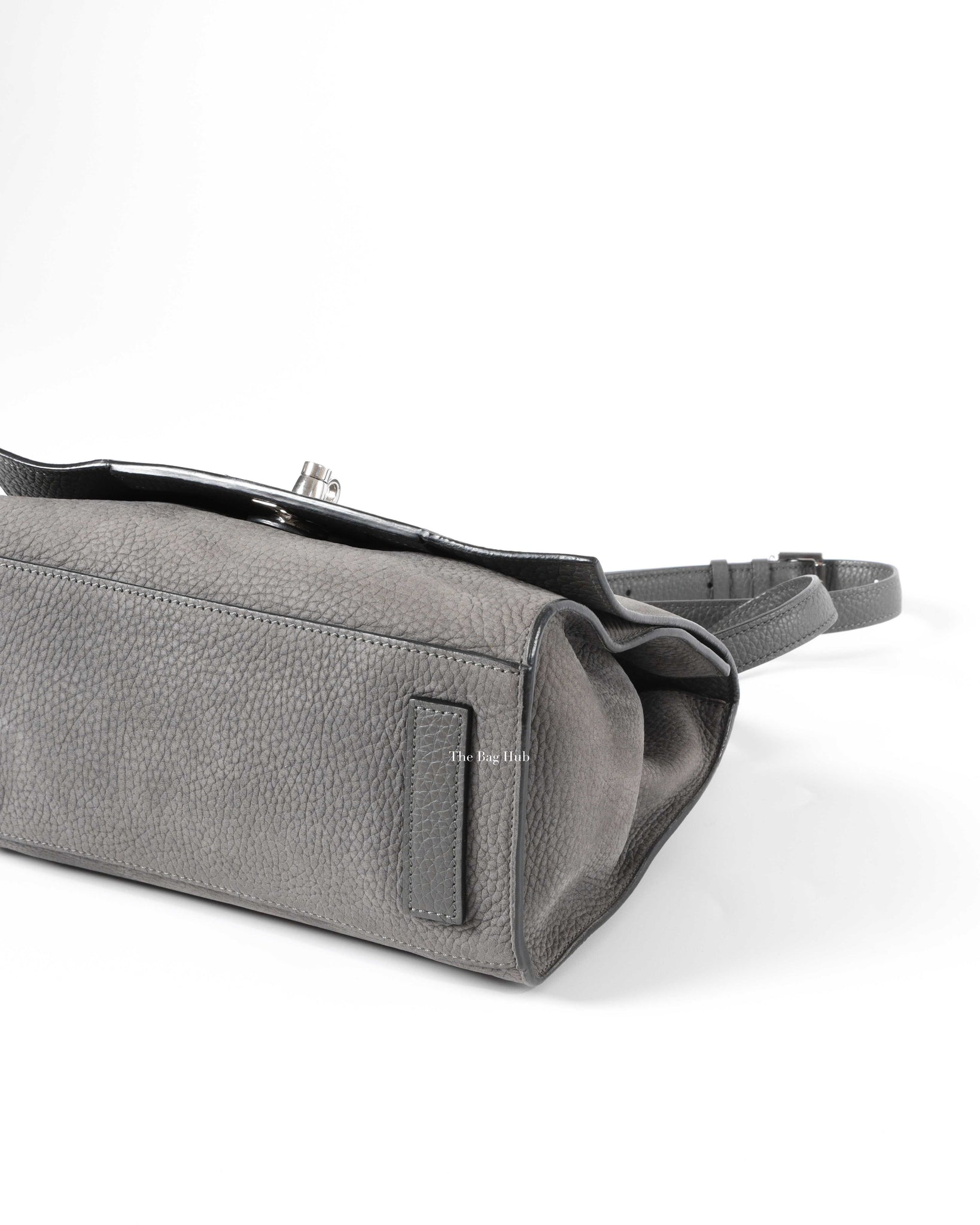 Moynat Gray Suede Danse PM Bag
