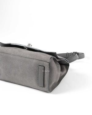 Moynat Gray Suede Danse PM Bag