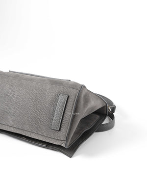 Moynat Gray Suede Danse PM Bag