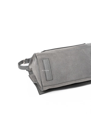 Moynat Gray Suede Danse PM Bag