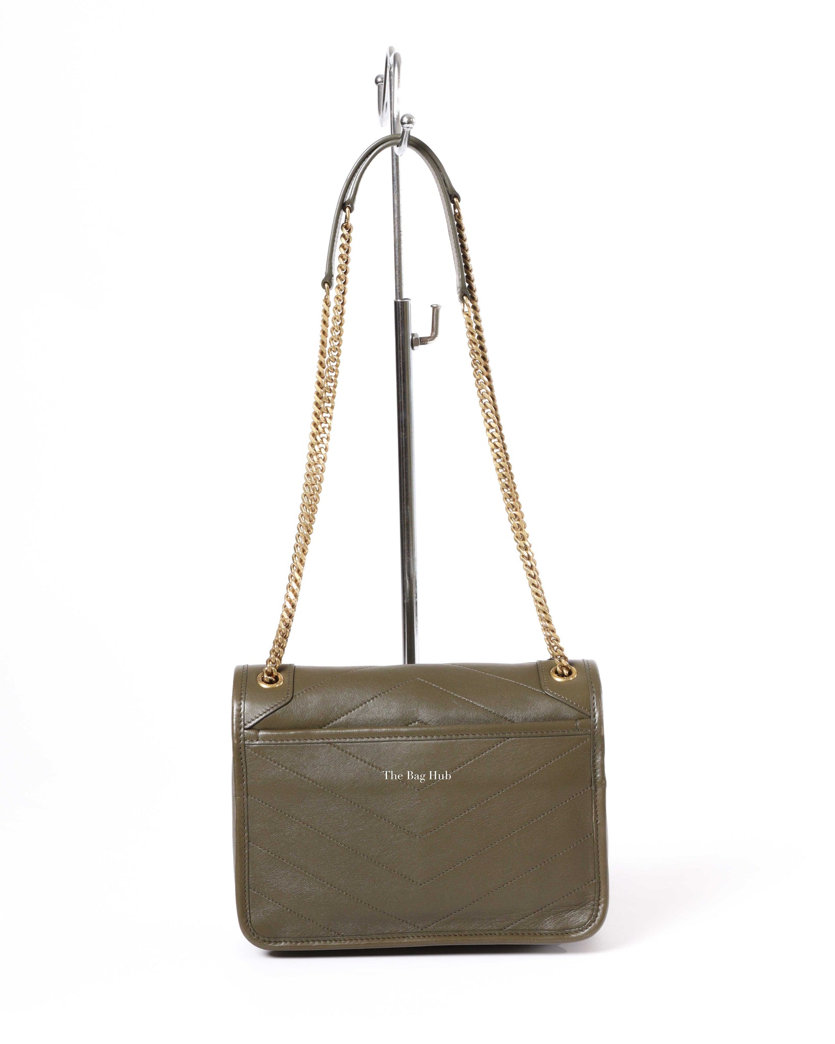 Saint Laurent Dark Green Niki Baby Chain Bag