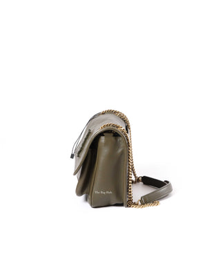Saint Laurent Dark Green Niki Baby Chain Bag