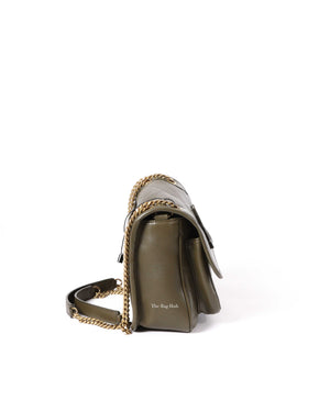 Saint Laurent Dark Green Niki Baby Chain Bag