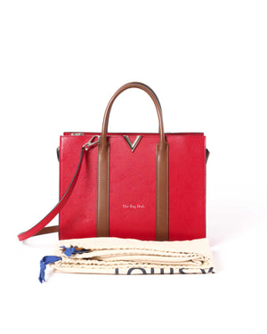 Louis Vuitton Red Monogram Very Tote MM Bag