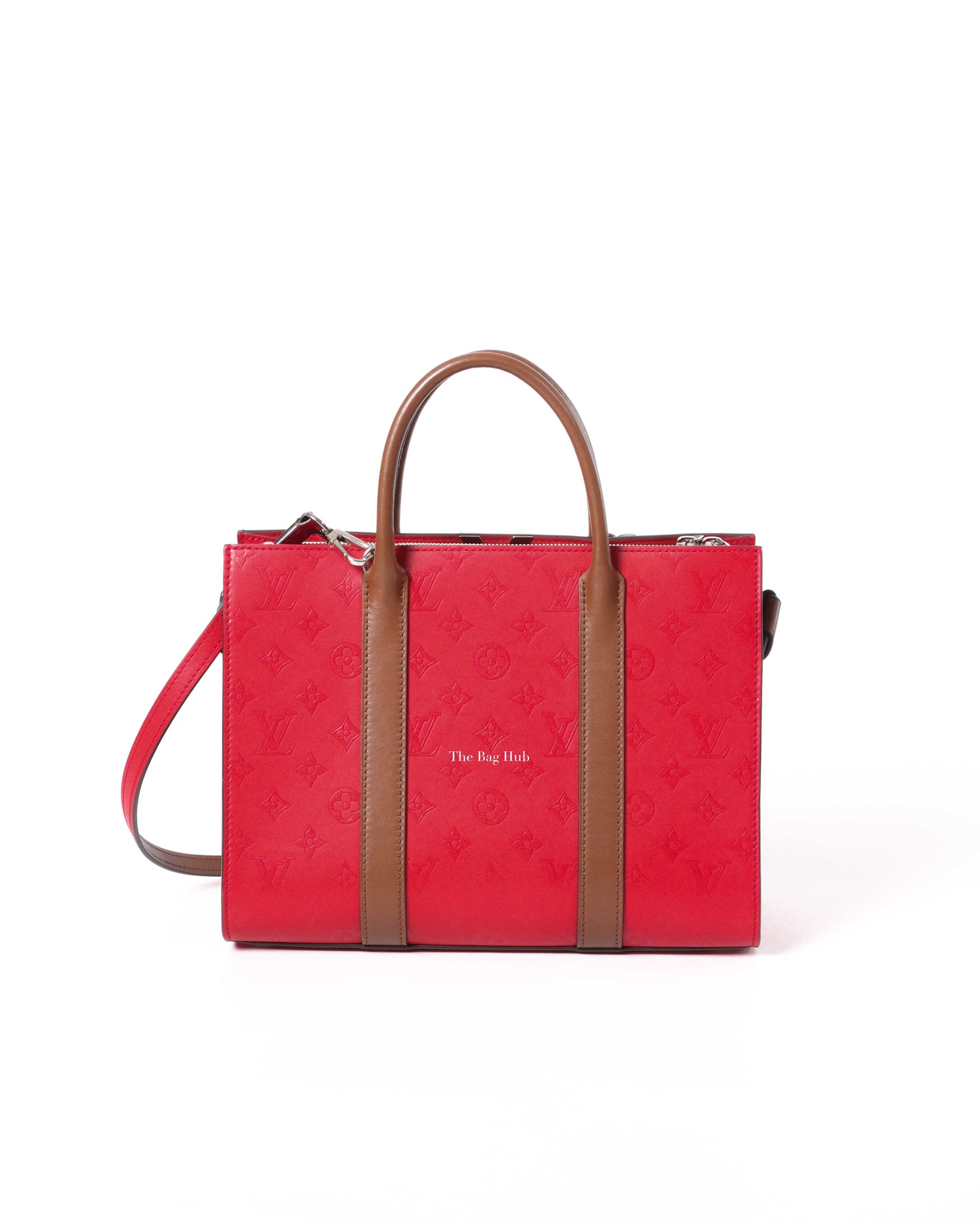 Louis Vuitton Red Monogram Very Tote MM Bag