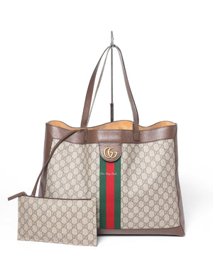 Gucci Beige/Ebony Ophidia GG Soft Medium Tote Bag-2