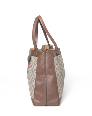 Gucci Beige/Ebony Ophidia GG Soft Medium Tote Bag-5