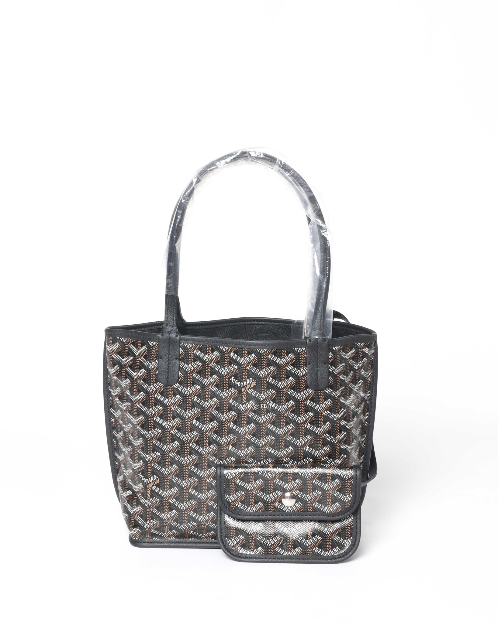 GOYARD Goyardine Reversible Mini Anjou Black 1292548