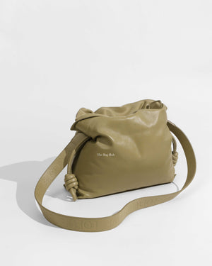 Loewe Clay Green Medium Flamenco Puffer Bag