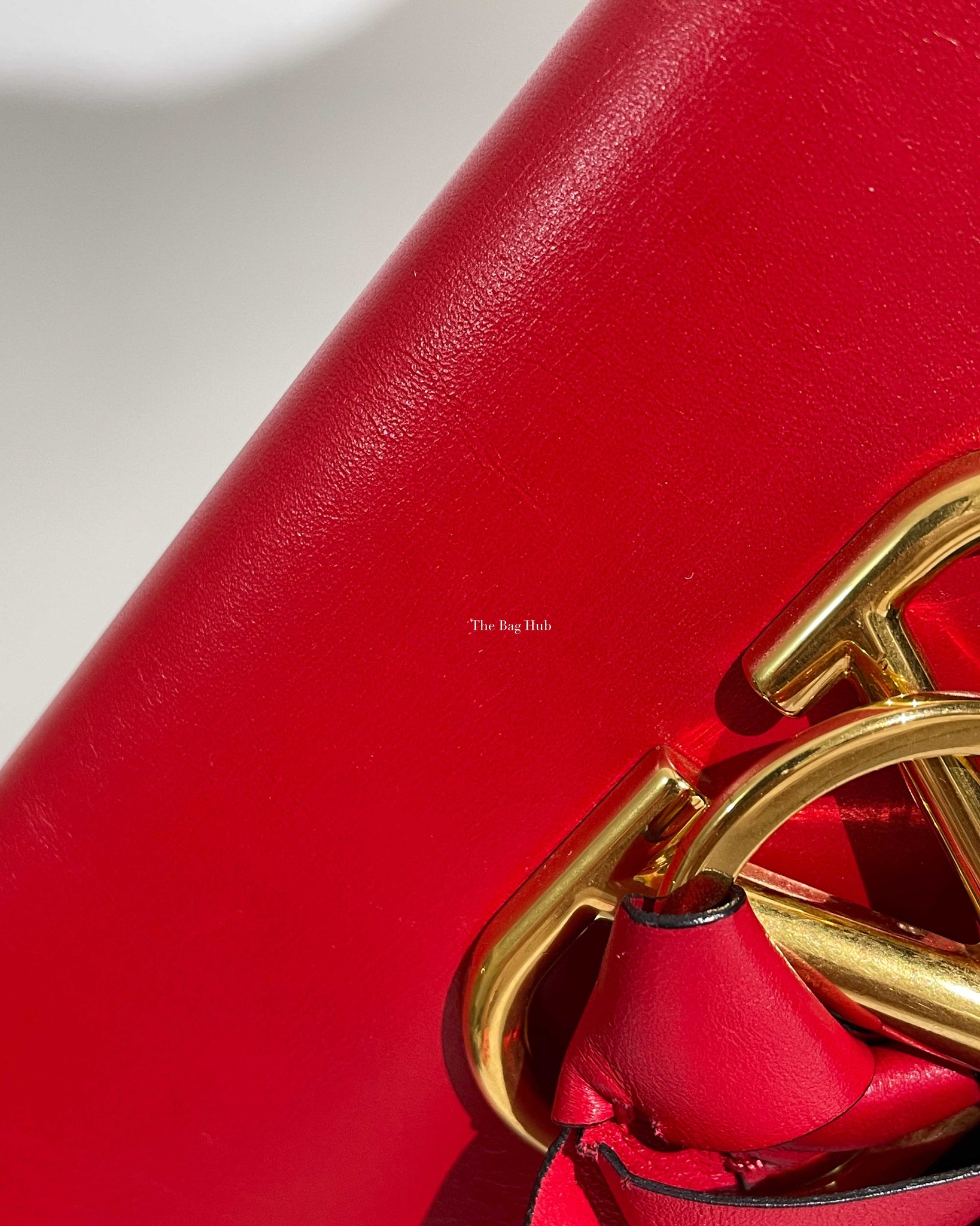Valentino Red V Ring Crossbody Bag