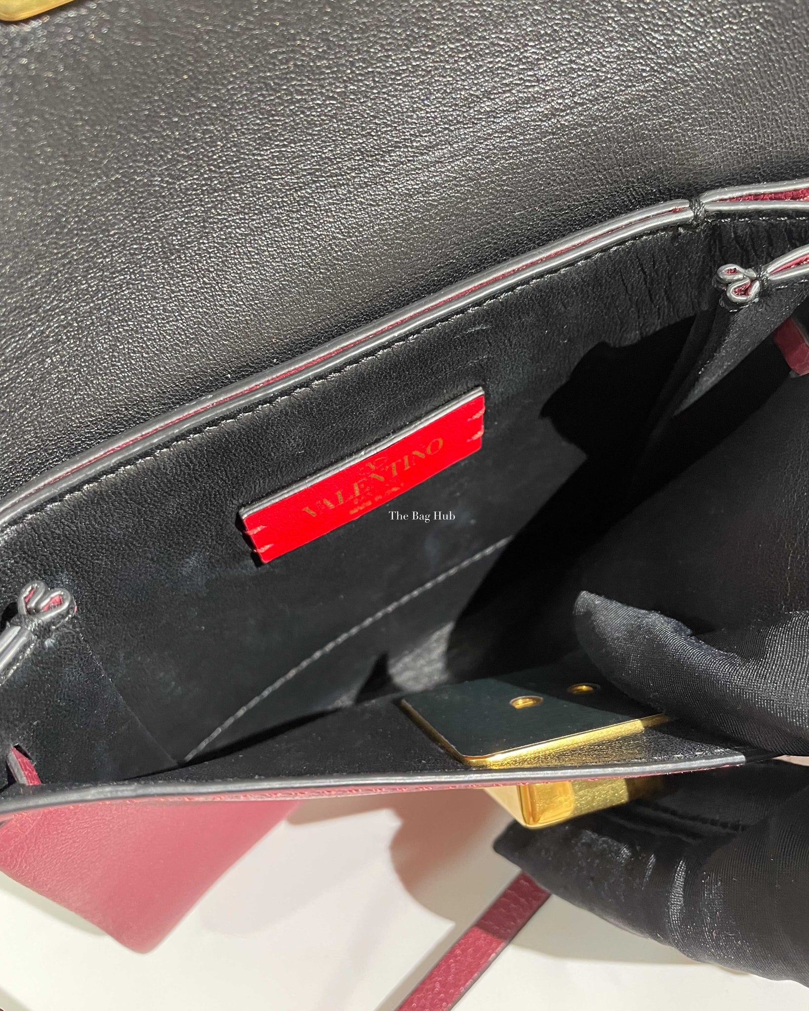 Valentino Red V Ring Crossbody Bag