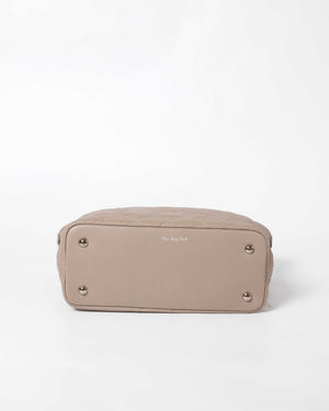Chanel Caviar Beige Matelasse Wild Stitch Chain Tote Bag