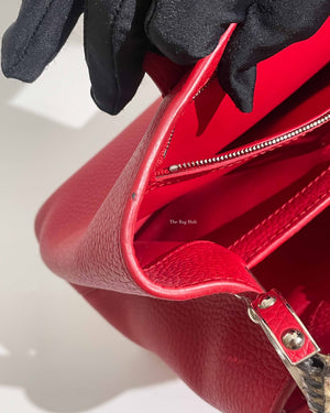 Louis Vuitton Red/Snakeskin Capucines MM Bag-16