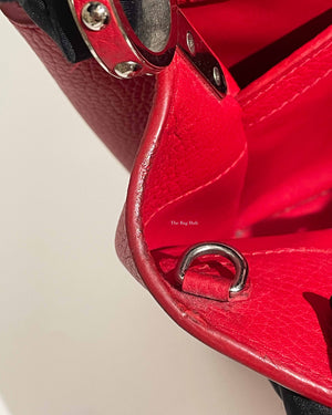 Louis Vuitton Red/Snakeskin Capucines MM Bag-17