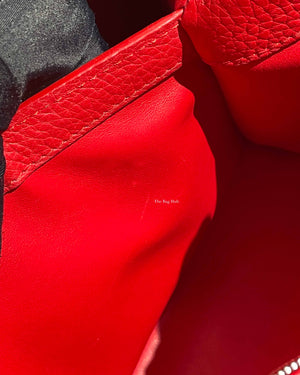 Louis Vuitton Red/Snakeskin Capucines MM Bag-23