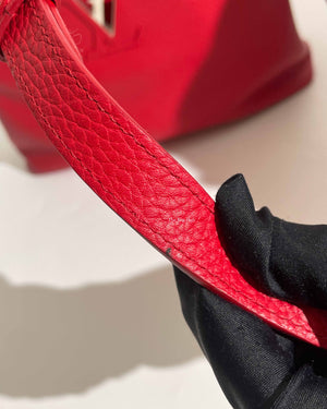 Louis Vuitton Red/Snakeskin Capucines MM Bag-32