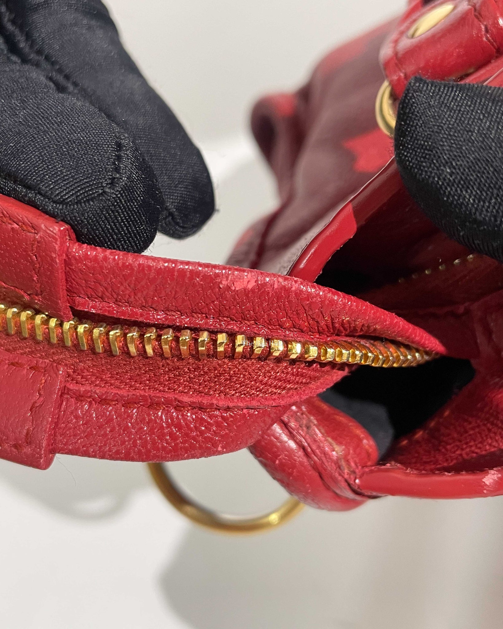 Balenciaga Red Leather Classic Metallic Edge Mini City Bag-18