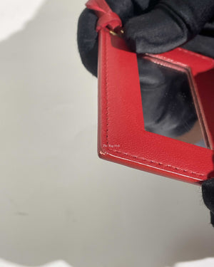 Balenciaga Red Leather Classic Metallic Edge Mini City Bag-35