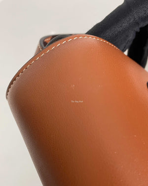Celine Tan Smooth Calfskin Folco Cuir Triomphe Crossbody Bag-14