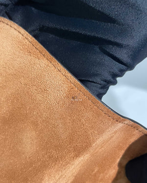 Celine Tan Smooth Calfskin Folco Cuir Triomphe Crossbody Bag-18