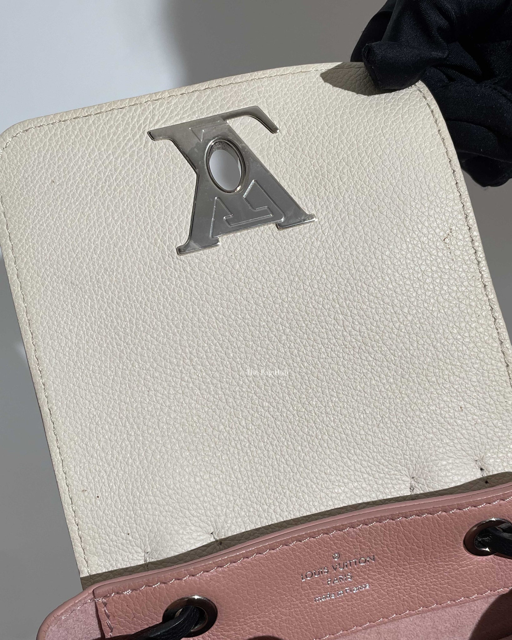 Louis Vuitton White/Pink/Black Mini LockMe Backpack, Designer Brand, Authentic Louis Vuitton
