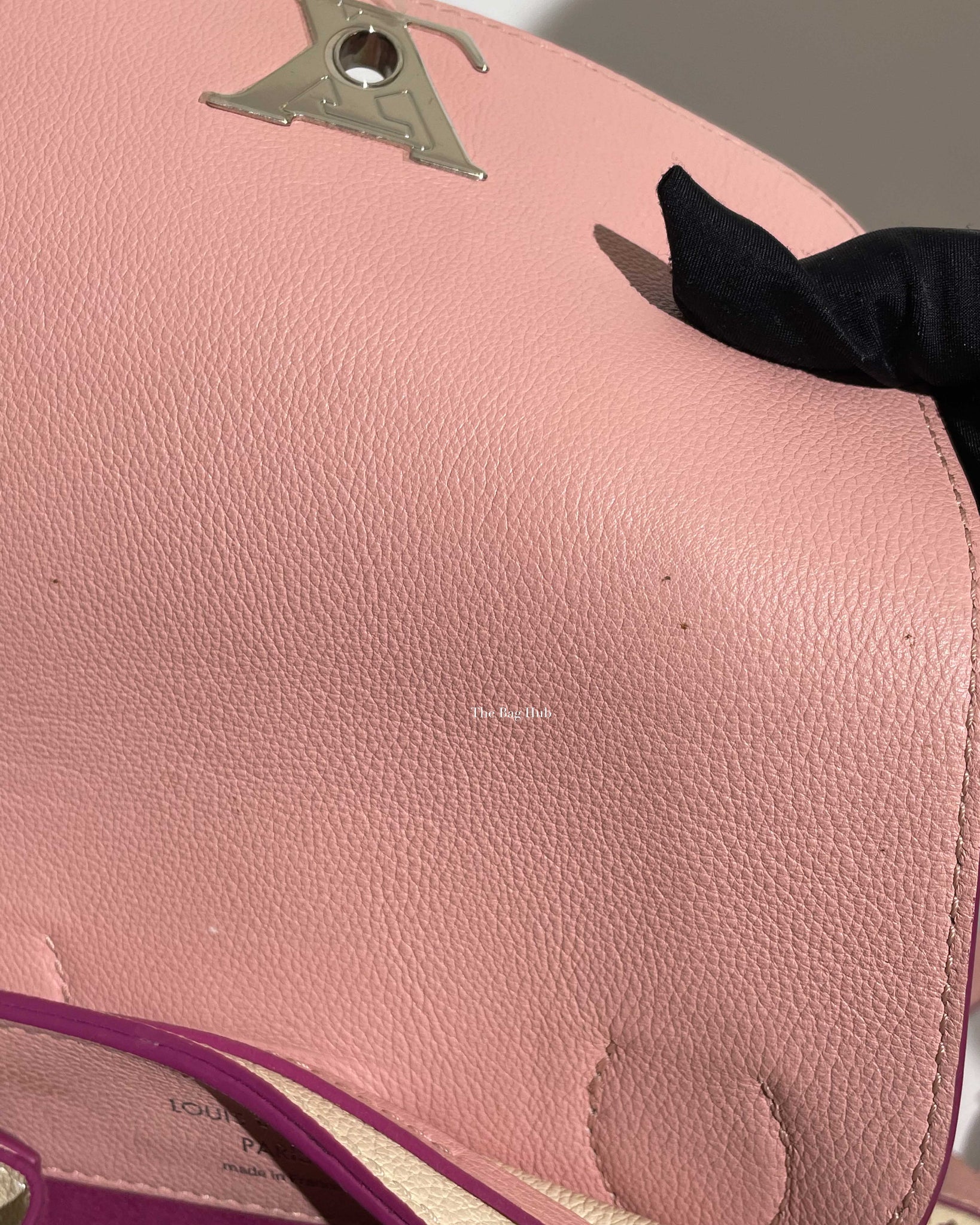 Louis Vuitton Pink/White LockMe Perforated Backpack-15