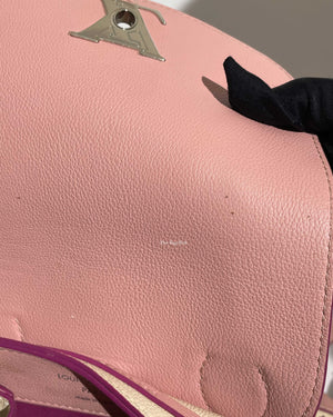 Louis Vuitton Pink/White LockMe Perforated Backpack-15