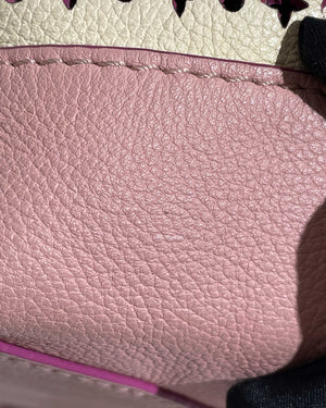 Louis Vuitton Pink/White LockMe Perforated Backpack-18
