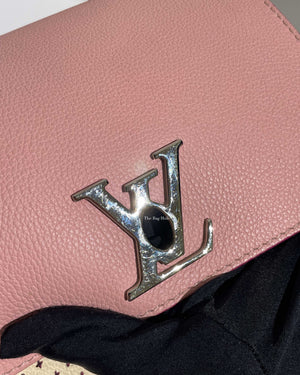 Louis Vuitton Pink/White LockMe Perforated Backpack-19
