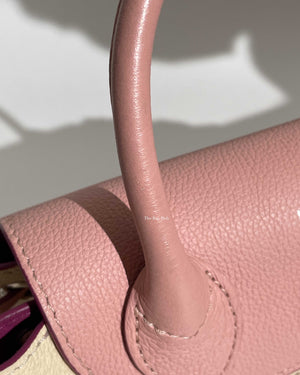 Louis Vuitton Pink/White LockMe Perforated Backpack-22