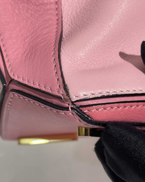 Loewe Pink Tricolor Leather Small Puzzle Bag-21