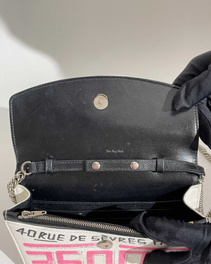 Balenciaga White Graffiti BB WOC