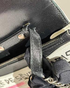 Balenciaga White Graffiti BB WOC