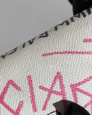 Balenciaga White Graffiti BB WOC