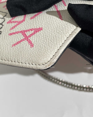 Balenciaga White Graffiti BB WOC
