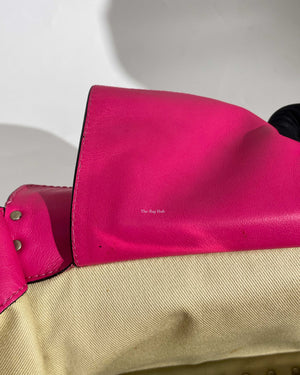 Valentino Hot Pink Leather Rockstud Small Trapeze Bag-22