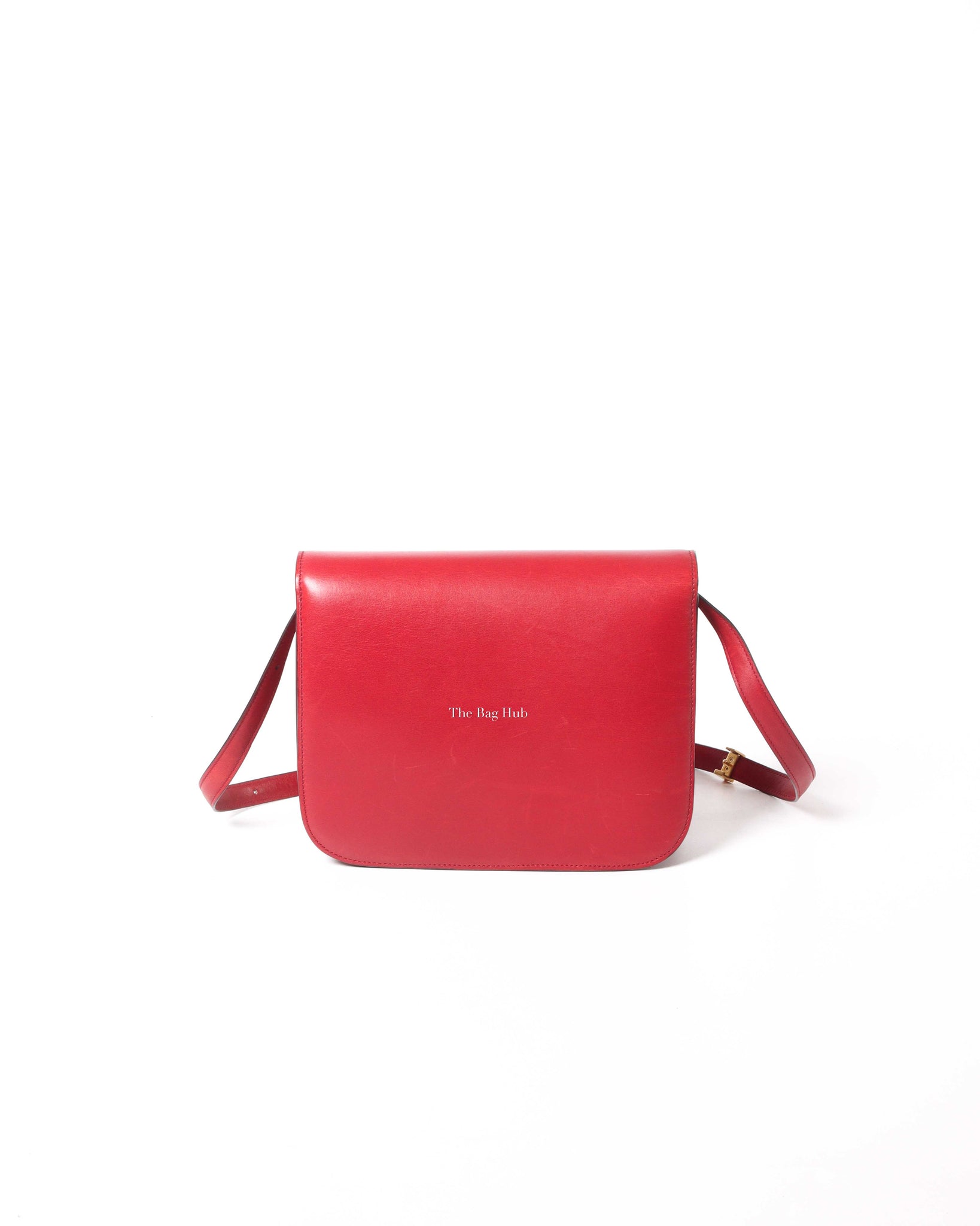 Celine Classic Box Bag Smooth Leather Medium Red 22441016