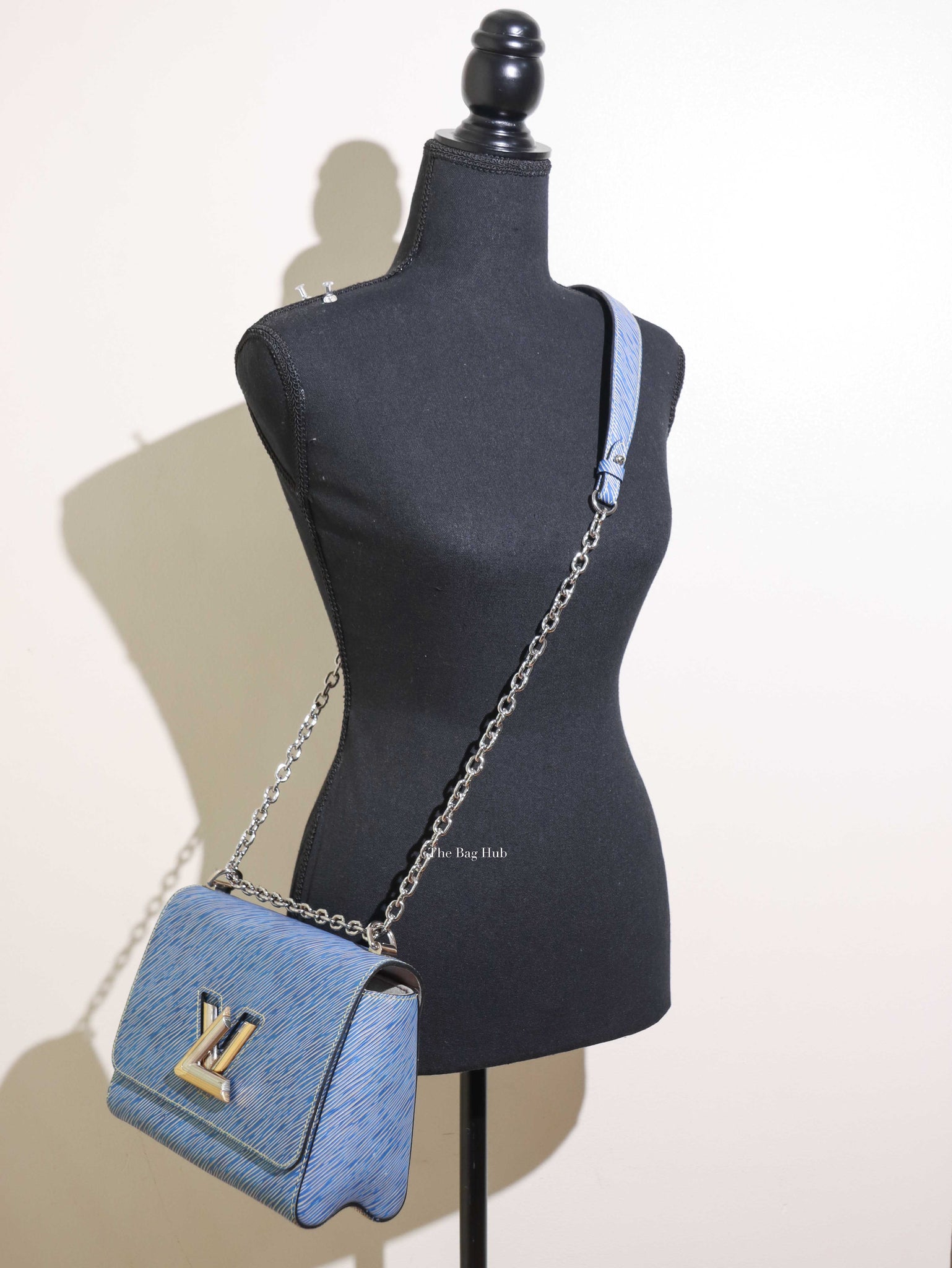 Louis Vuitton Light Denim EPI Leather Twist mm Bag