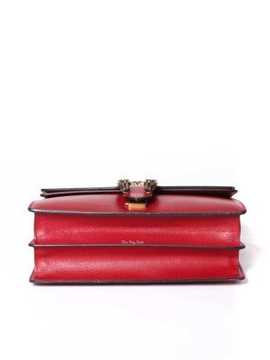 Gucci Red Web Dionysus Shoulder Flap Bag with Two-Toned Hardware-6
